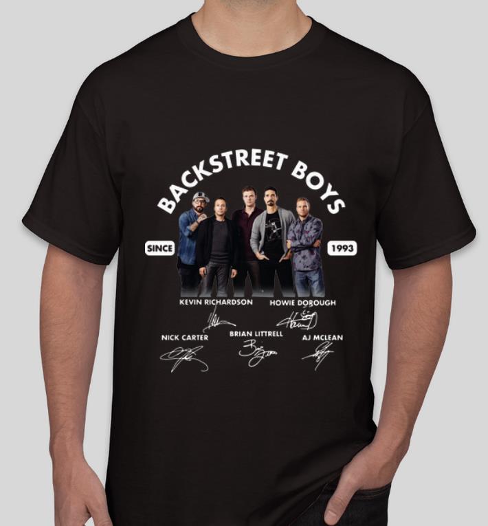 Nice Backstreet Boys Since 1993 Signatures shirt 4 - Nice Backstreet Boys Since 1993 Signatures shirt