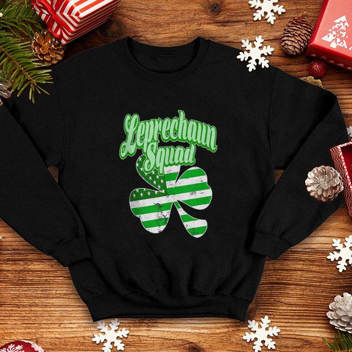 Official Leprechaun Squad St Patrick s Day American flag Irish Clover shirt 4 - Official Leprechaun Squad St. Patrick’s Day American flag Irish Clover shirt