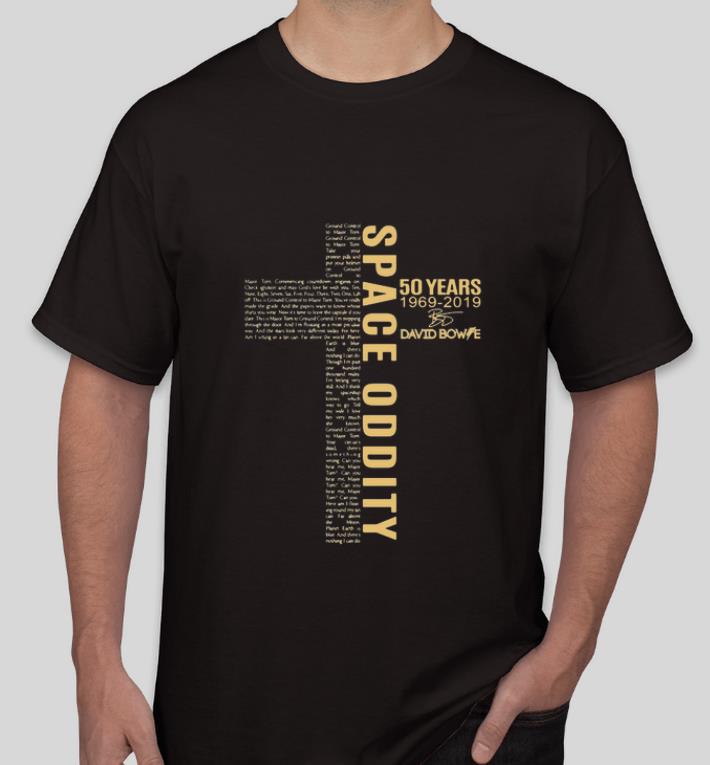 Official pace Oddity 20 Years David Bowie SIgnature shirt 4 - Official pace Oddity 20 Years David Bowie SIgnature shirt