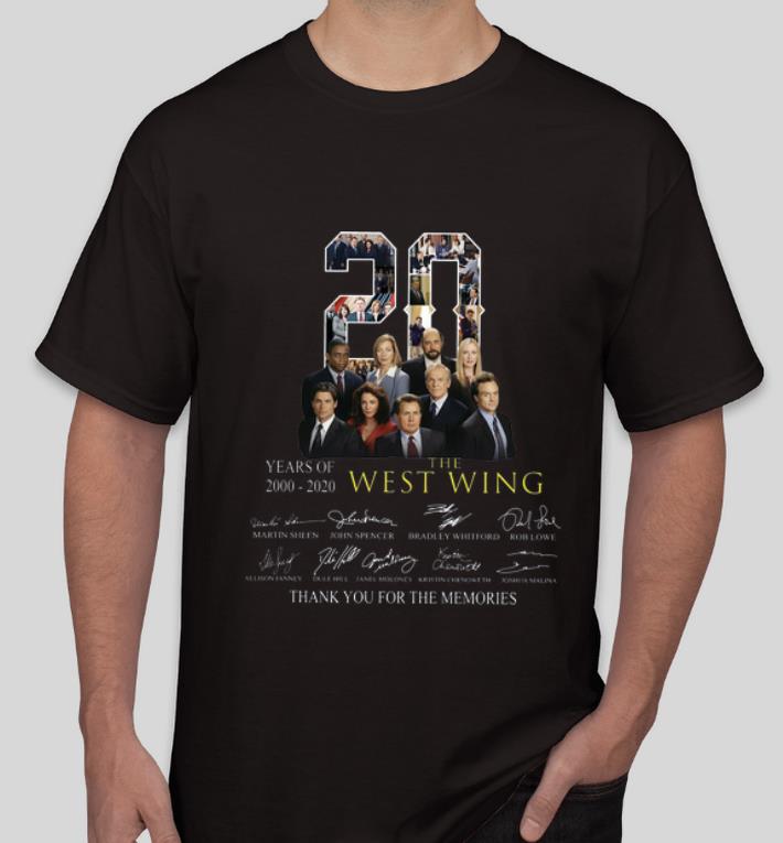 Original 20 Years Of The West Wing 2000 2020 Signatures shirt 4 - Original 20 Years Of The West Wing 2000-2020 Signatures shirt