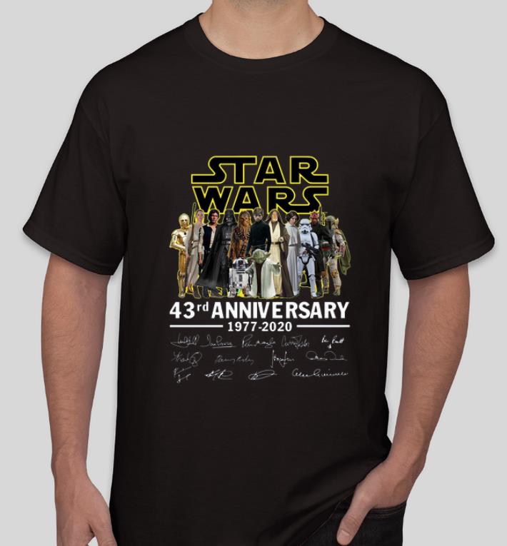 Top Star Wars 43rd Anniversary characters signature shirt 4 - Top Star Wars 43rd Anniversary characters signature shirt