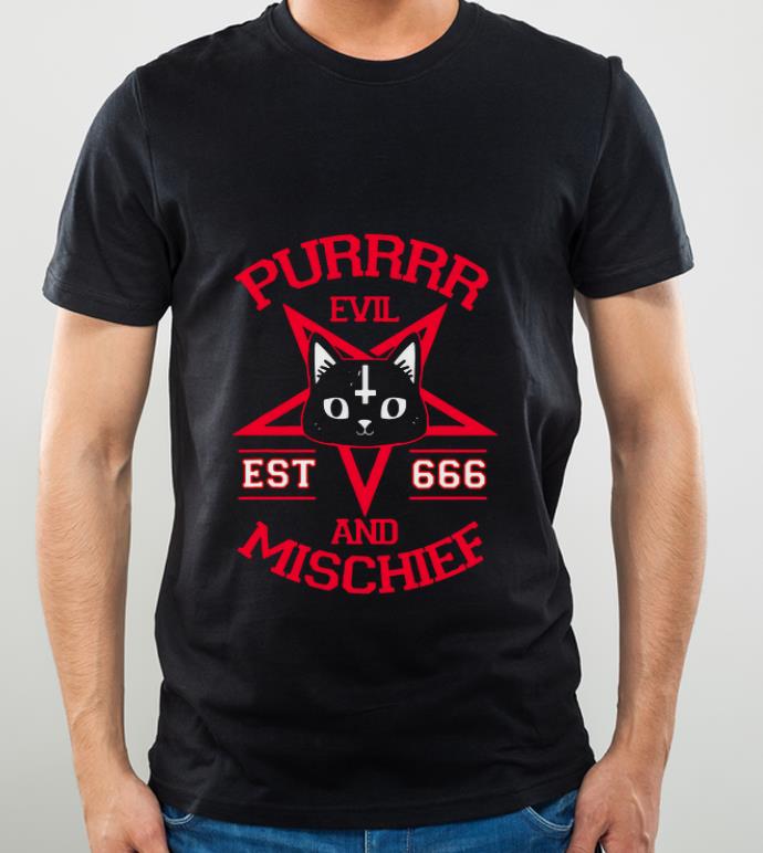 Premium Purrrr Evil Est 666 And Mischief Devil Cat Occult Satanic Pentagram shirt 4 - Premium Purrrr Evil Est 666 And Mischief Devil Cat Occult Satanic Pentagram shirt