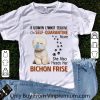 Original A Woman Cannot Survive On Self Quarantine Alone Bichon Frise shirt
