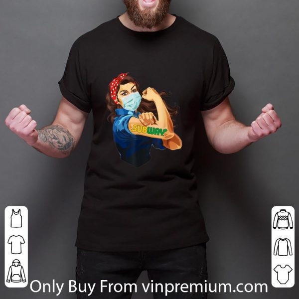 Great Strong Woman Mask Tattoo Subway shirt