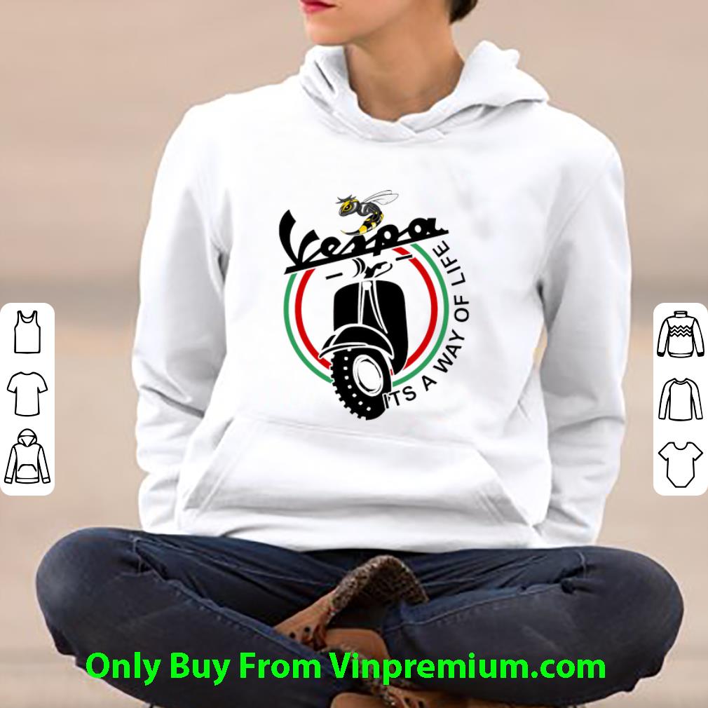 2111af14 hot bee vespa it s a way of life shirt 4 - Hot Bee Vespa It’s A Way Of Life shirt