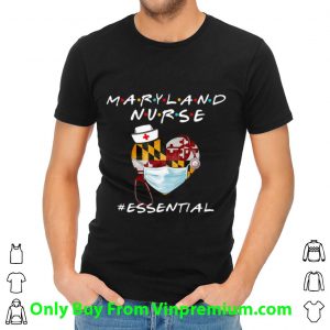 Awesome Maryland Nurse Heart Stethoscope #Esential shirt 1