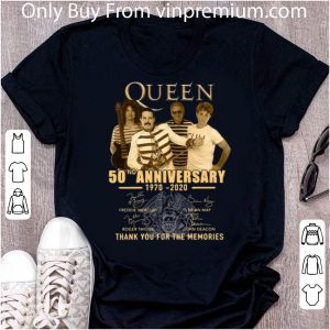 Nice Queen 50th Anniversary 1970 2020 Thank You For The Memories shirt