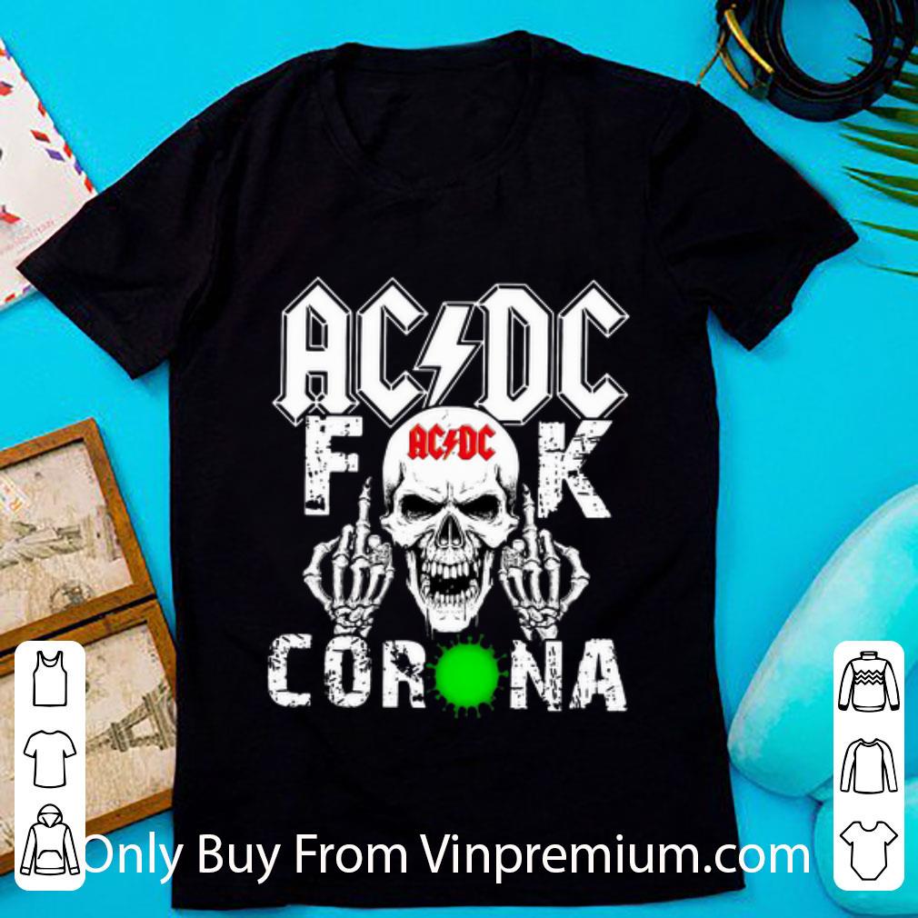 Premium ACDC Skull Fuck Corona shirt