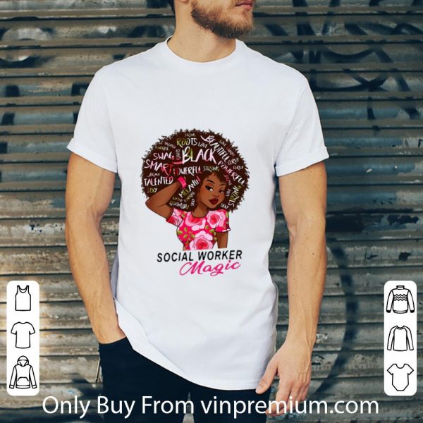 Hot Black Queen Social Worker Magic shirt