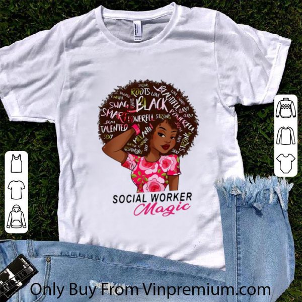 Hot Black Queen Social Worker Magic shirt