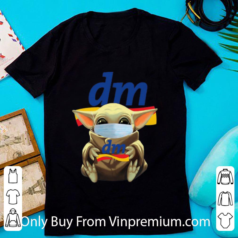 Pretty Star Wars Baby Yoda Face Mask Hug DM shirt