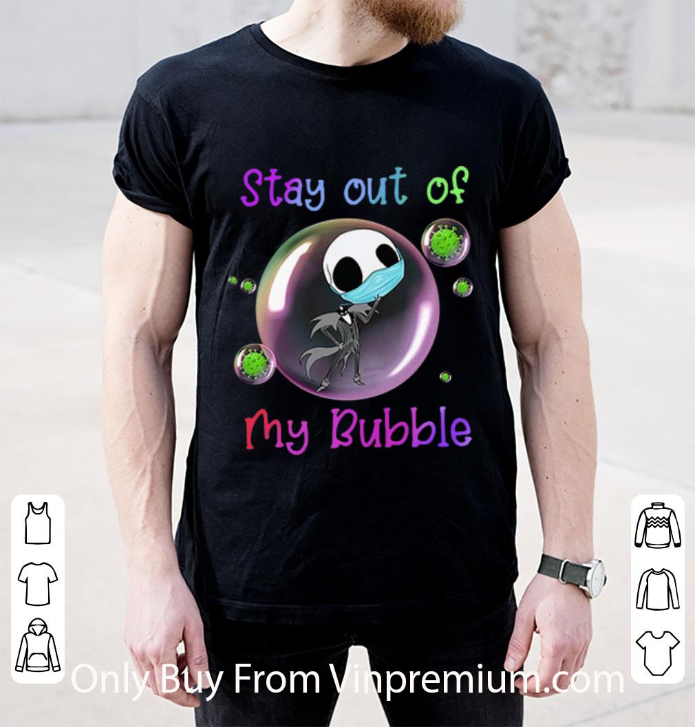 Top Jack Skellington Stay Out Of My Bubble Coronavirus shirt