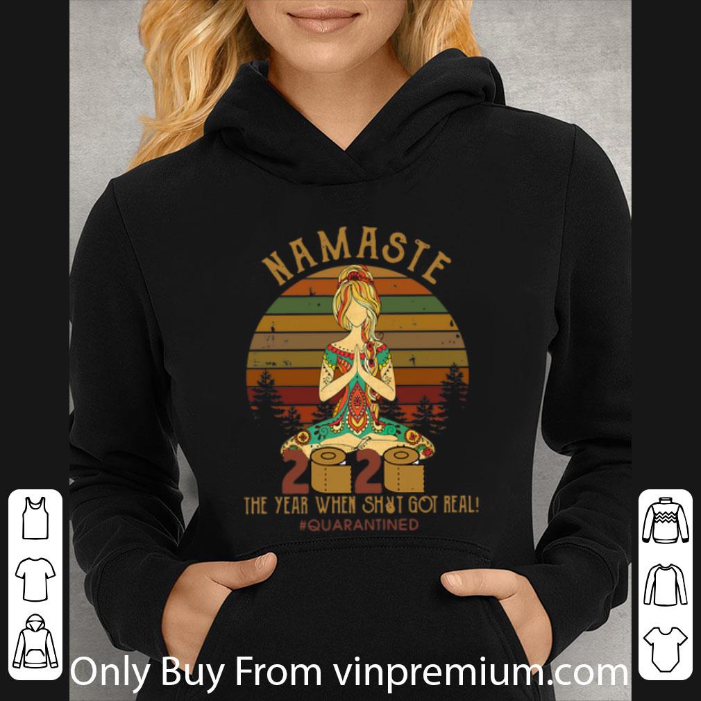 92971b4f nice vintage namaste 2020 the year when shit got real quarantined shirt 4 - Nice Vintage Namaste 2020 The Year When Shit Got Real #Quarantined shirt