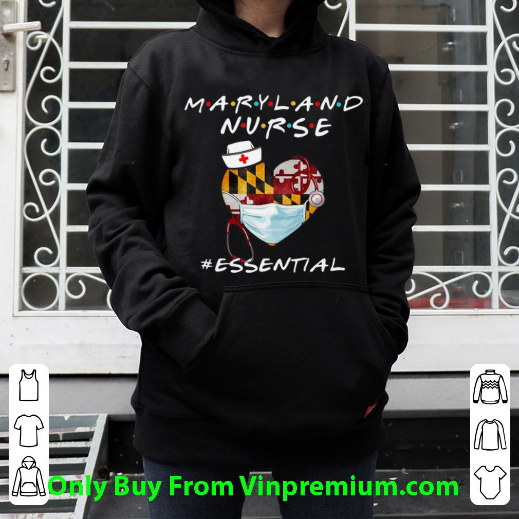 94d1301f awesome maryland nurse heart stethoscope esential shirt 4 - Awesome Maryland Nurse Heart Stethoscope #Esential shirt