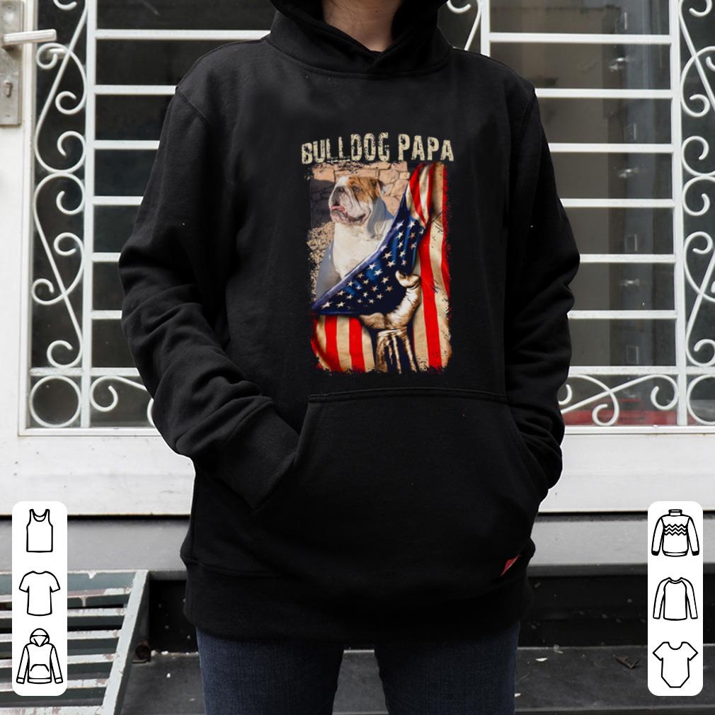 Great Bulldog Papa American Flag shirt 4 - Great Bulldog Papa American Flag shirt
