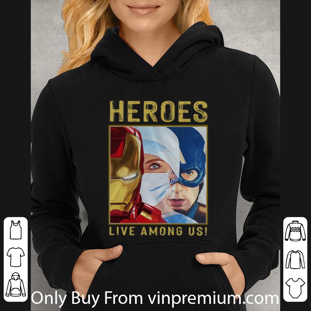 Top Nurse Heroes Live Among Us Iron Man Nurse And Captain America shirt 4 - Top Nurse Heroes Live Among Us Iron Man Nurse And Captain America shirt