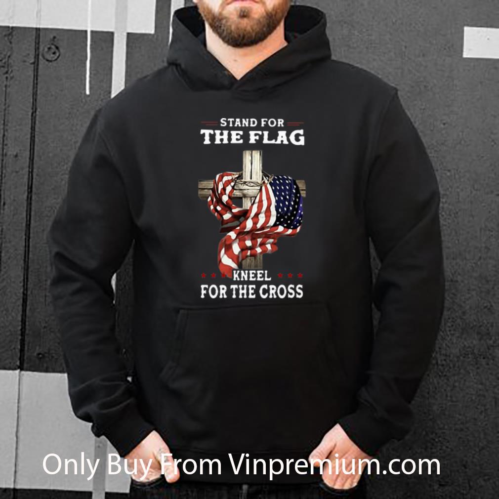 adb6a3b6 premium stand for the flag kneel for the cross american flag shirt 4 - Premium Stand For The Flag Kneel For The Cross American Flag shirt