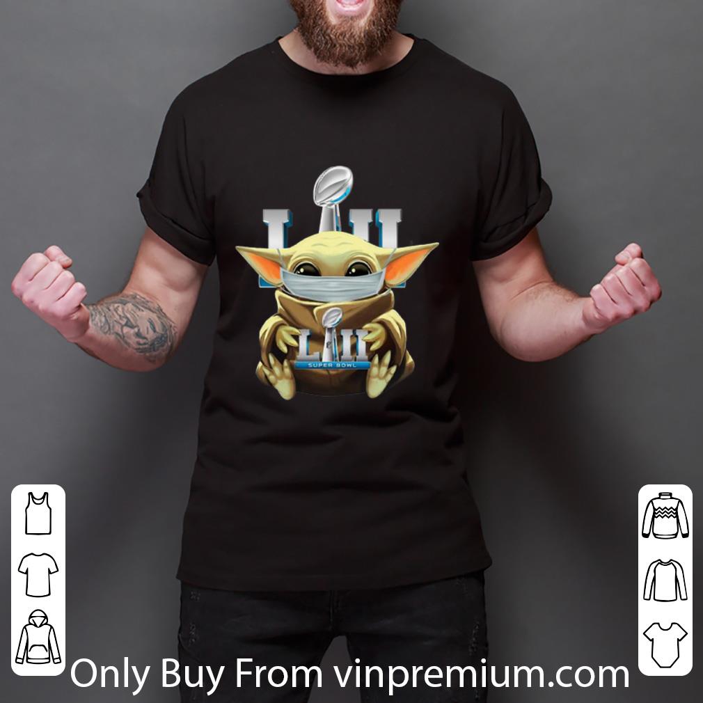 Pretty Star Wars Baby Yoda Face Mask Hug Super Bowl shirt Pretty Star Wars Baby Yoda Face Mask Hug Super Bowl shirt