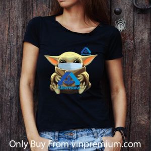 Official Star Wars Baby Yoda Face Mask Hug Albertsons shirt 2