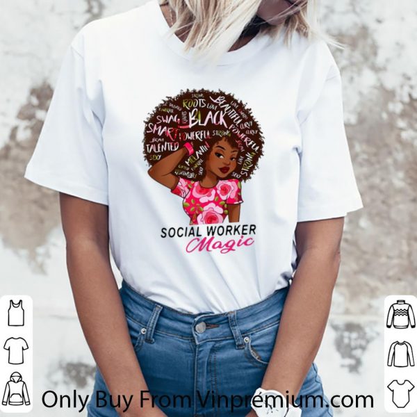 Hot Black Queen Social Worker Magic shirt