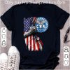 Top CNA Certified Nursing Assistant Stethoscope American Flag shirt