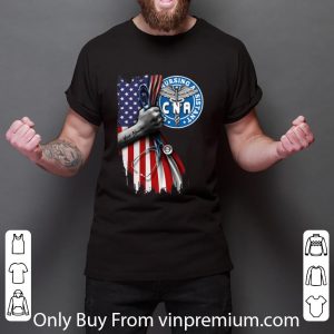 Top CNA Certified Nursing Assistant Stethoscope American Flag shirt