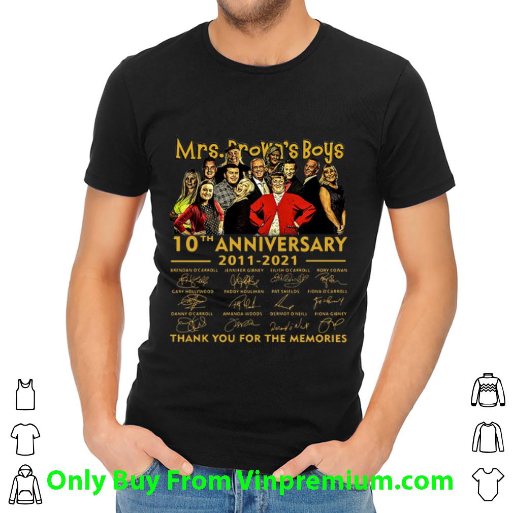 Pretty 10th Anniversary Mrs Brown’s Boys Thank You For The Memories Signatures shirt