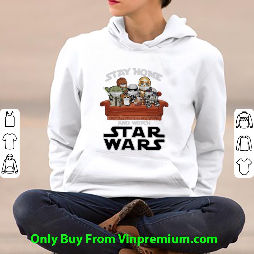 00ee57eb nice stay home and watch star wars mask shirt 4 - Nice Stay Home And Watch Star Wars Mask shirt