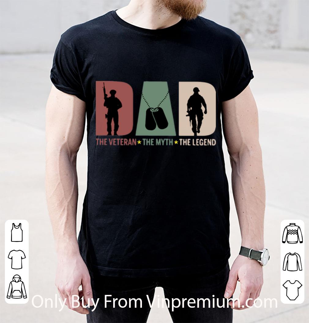 Official Dad The Veteran The Myth The Legend Father's Day shirt