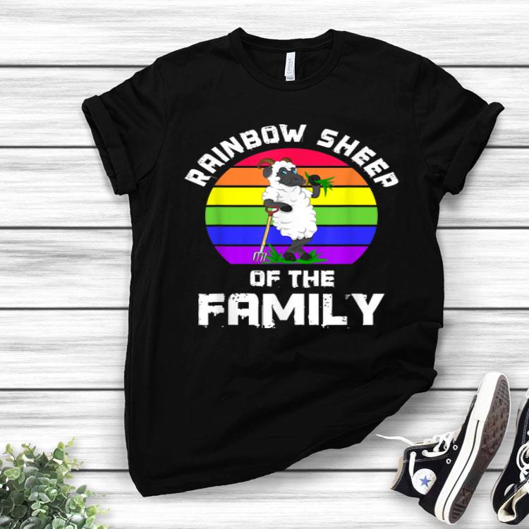 Gay LGBT Lesbian The Rainbow Sheep Of The Family Shirt