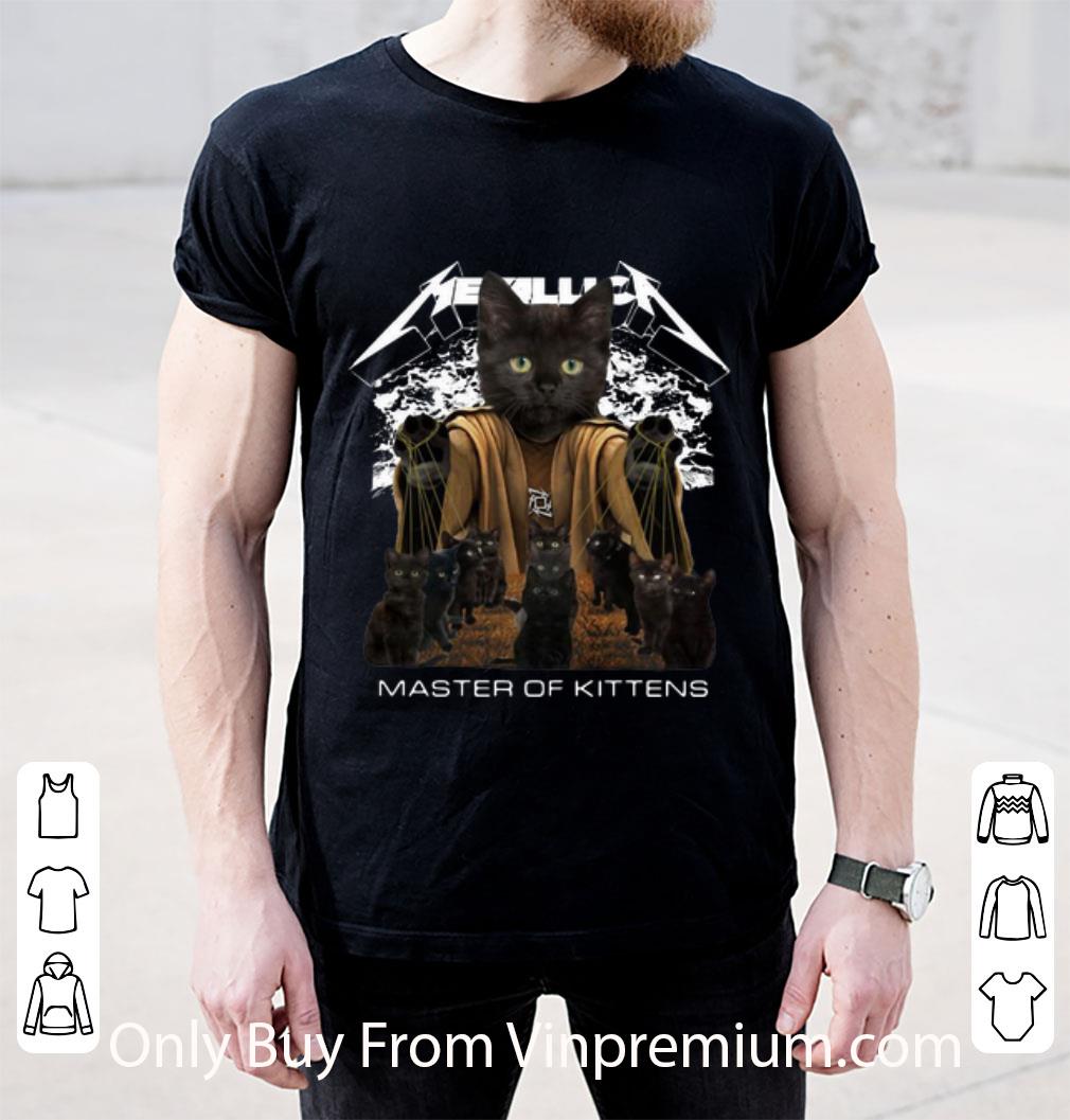 Premium Metallica Black Cats Master Of Kittens Cat Lovers shirt