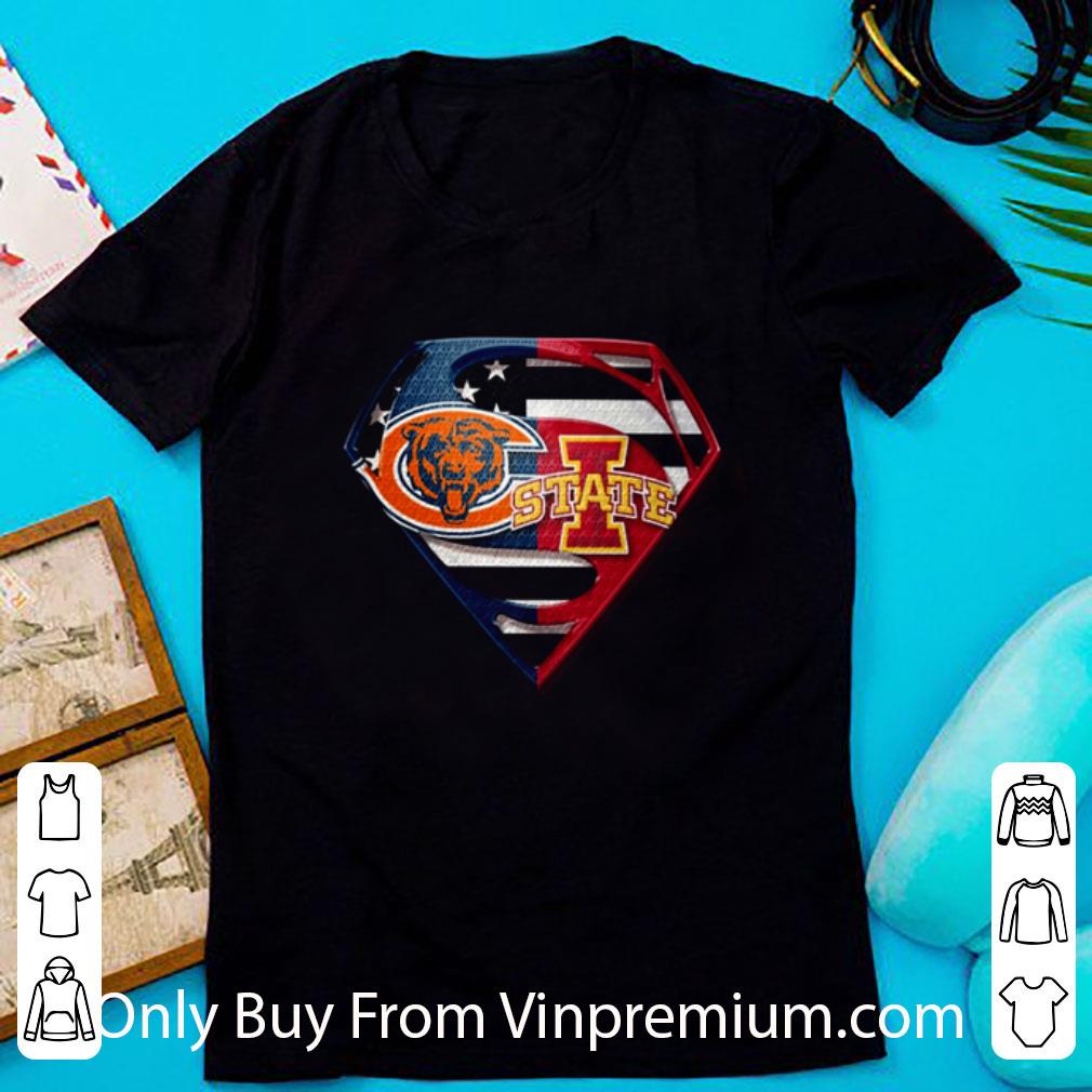 Great Chicago Bears And Iowa State Cyclones Inside Superman shirt