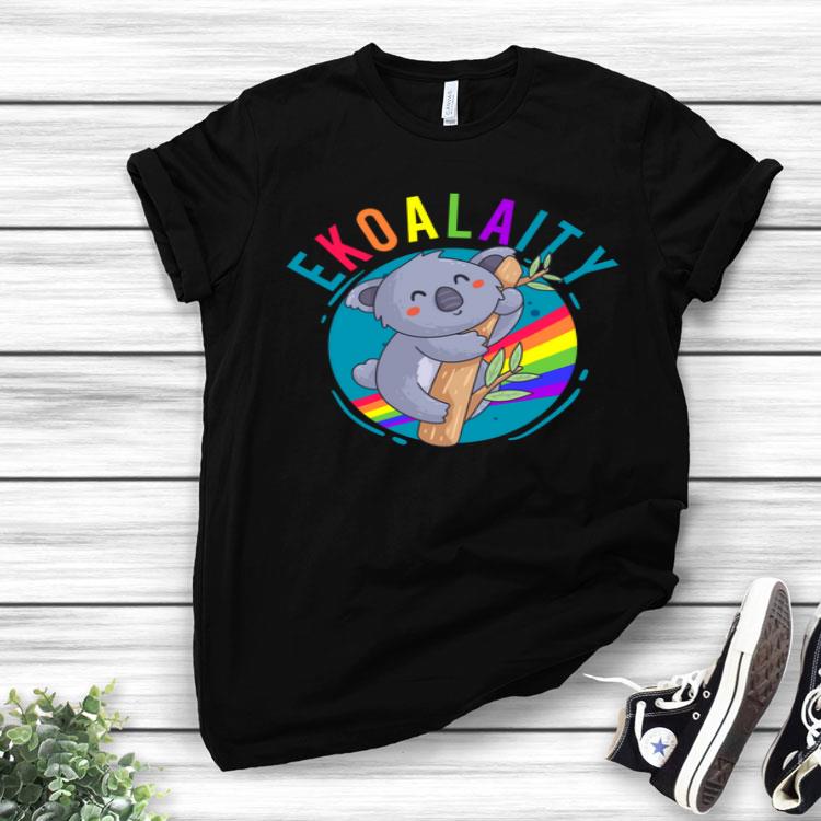 Cute Koala Pride LGBT Ekoalaity Rainbow Flag Shirt