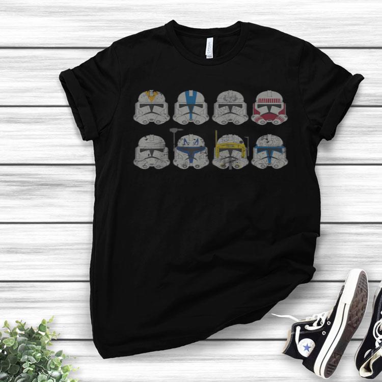 Star Wars Clone Wars Clone Troopers Helmets Shirt