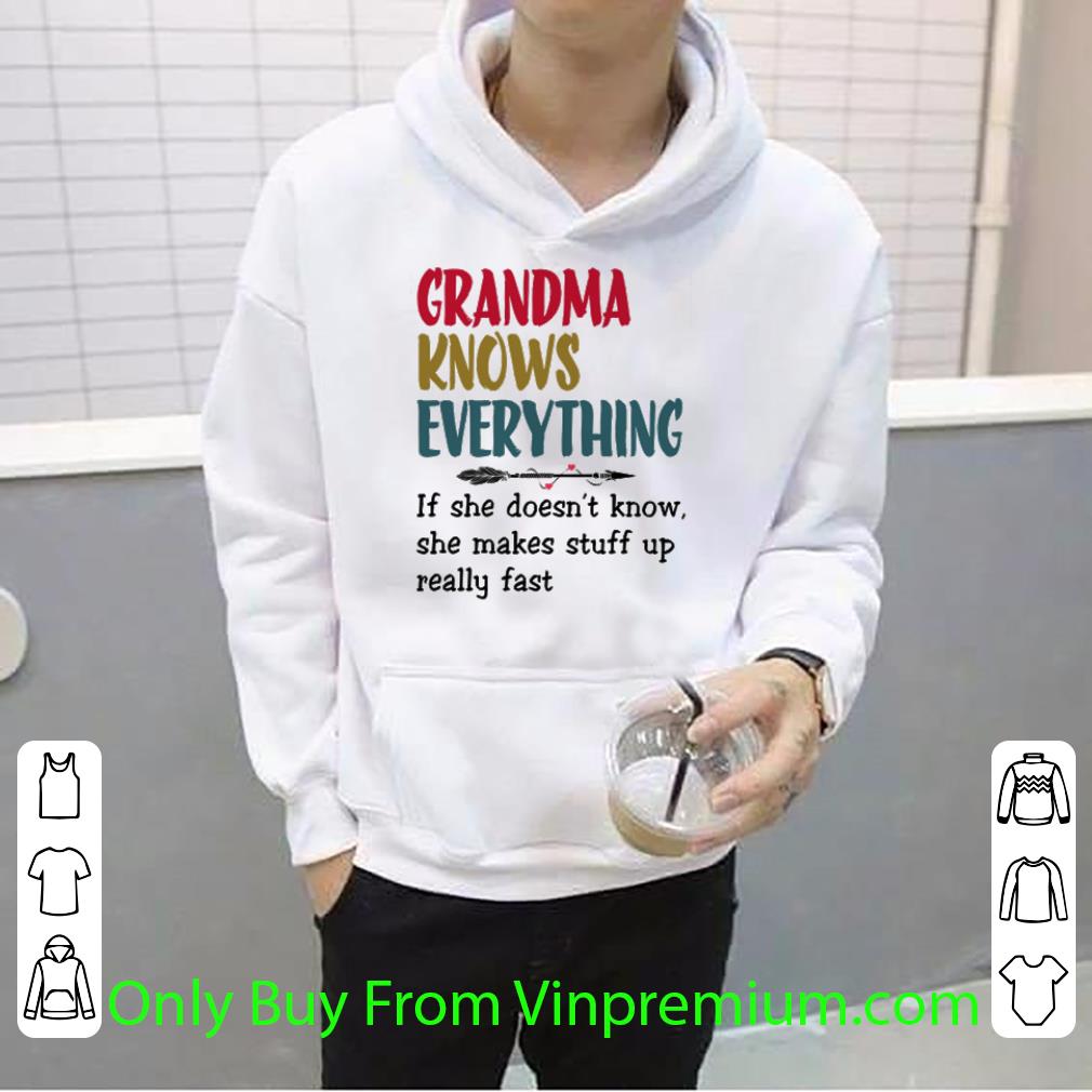 1b0b35f4 premium vintage grandma knows everything if she doesn t know she makes shirt 4 - Premium Vintage Grandma Knows Everything If She Doesn’t Know She Makes shirt
