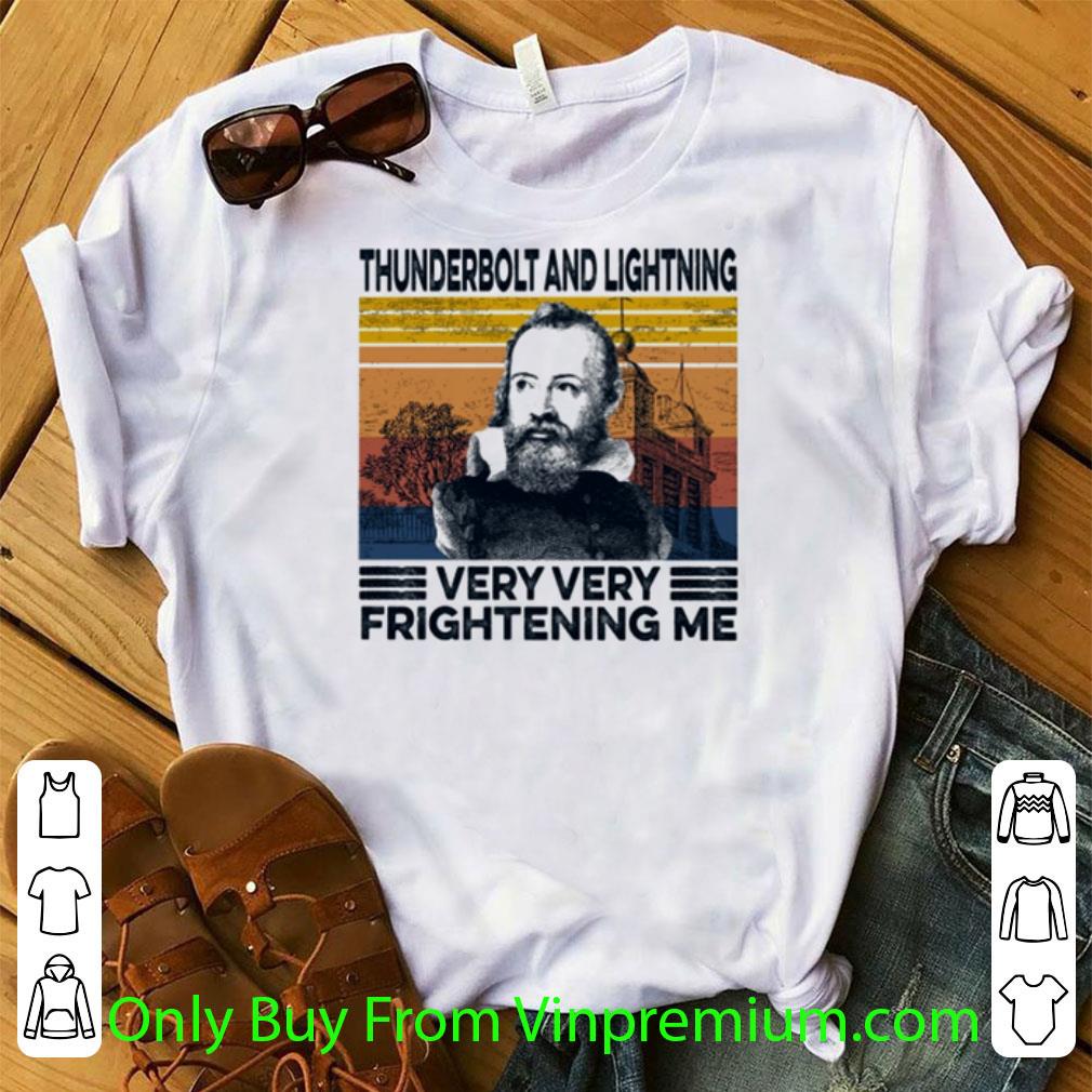 Premium Vintage Thunderbolt And Lighting Very Very Frightening Me shirt