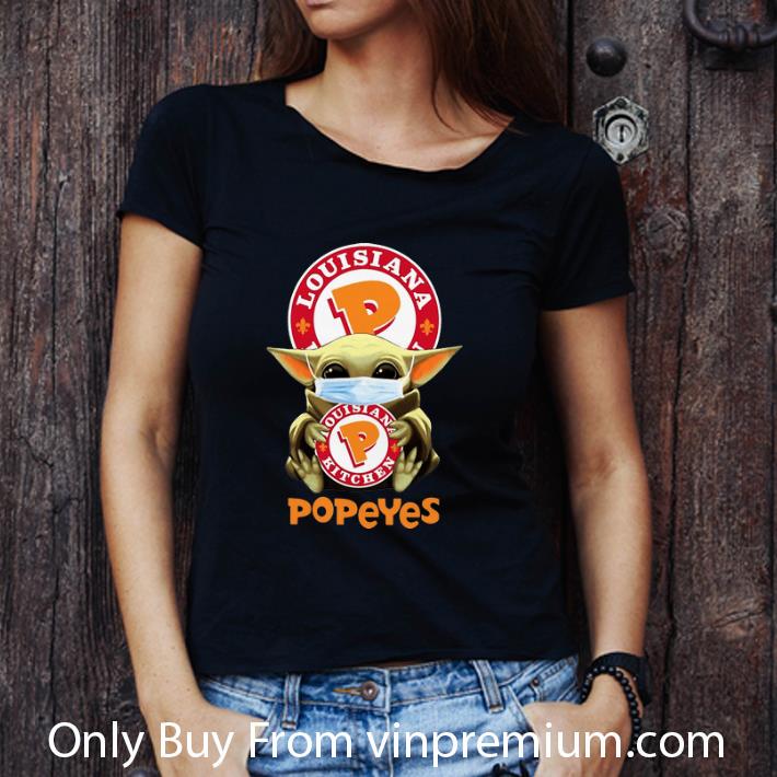 Top Star Wars Baby Yoda Mask Popeyes Louisiana Kitchen Covid-19 shirt Top Star Wars Baby Yoda Mask Popeyes Louisiana Kitchen Covid-19 shirt