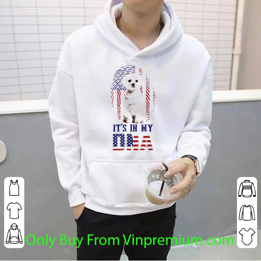 2919f0b6 pretty maltese it s in my dna american flag shirt 4 - Pretty Maltese It’s In My DNA American Flag shirt