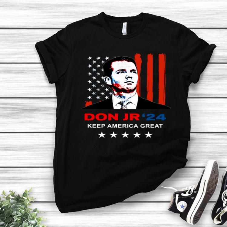Donald Trump Jr For President With Don Jr On American Flag Shirt