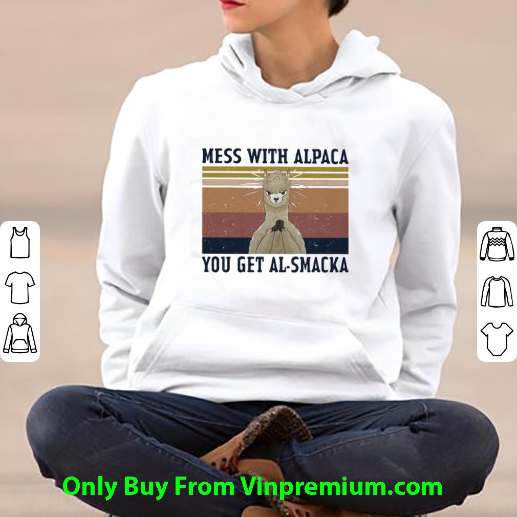 338b0147 pretty vintage sheep mess with alpaca you get al smacka shirt 4 - Pretty Vintage Sheep Mess With Alpaca You Get Al-smacka shirt