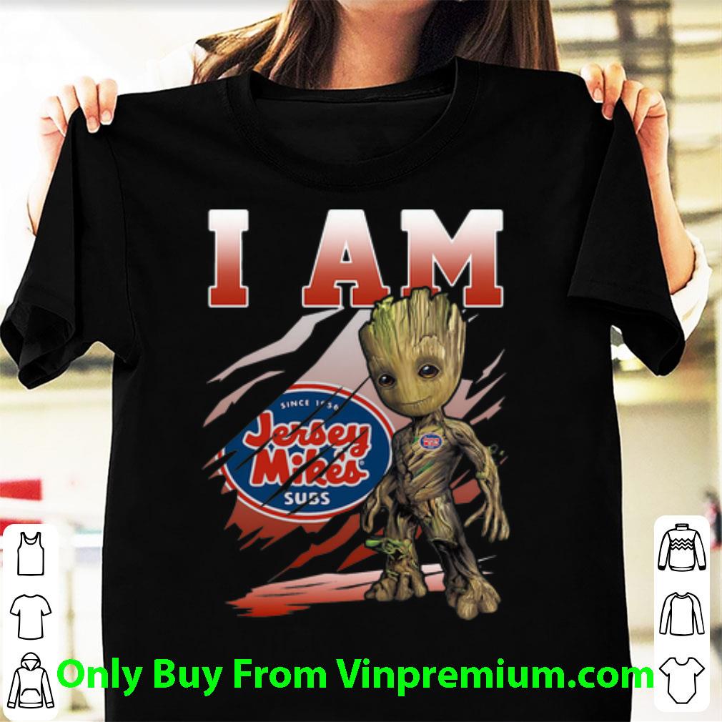 Awesome I Am Jersey Mike’s Subs Since 1956 Baby Groot shirt