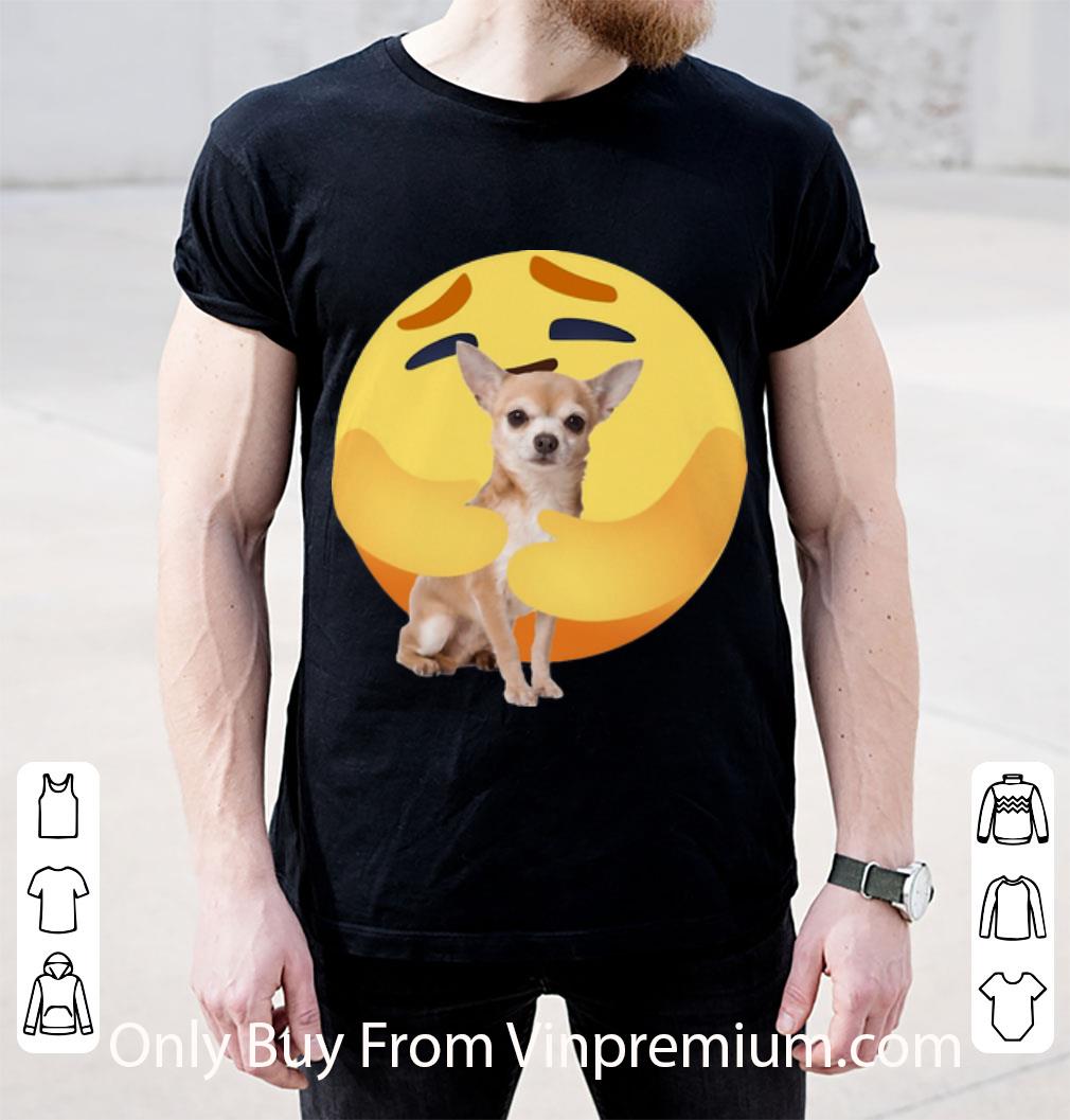 Top Facebook Care Emoji Hug Chihuahua Dog Lovers shirt