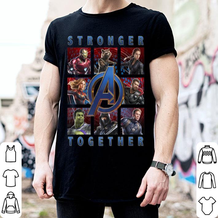 Avengers Endgame Stronger Together Panel Graphic Shirt