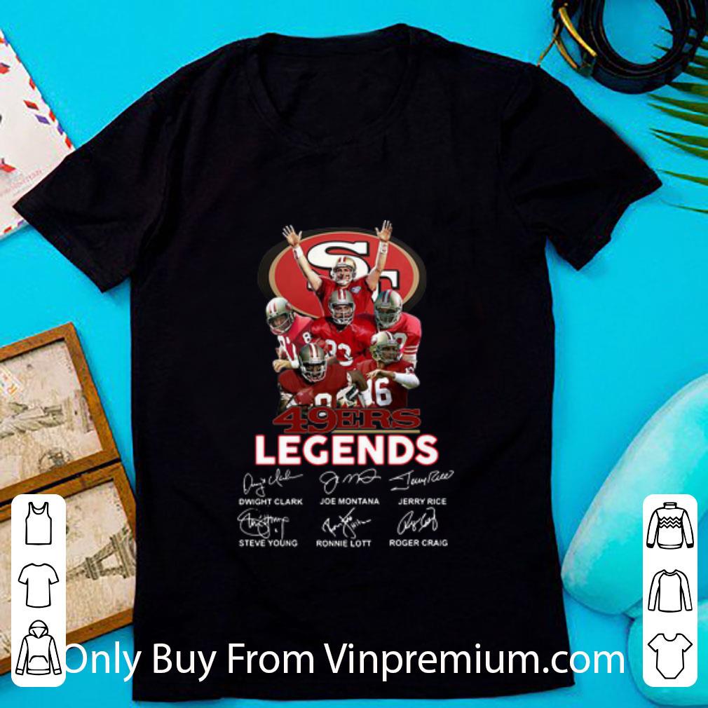 Nice San Francisco 49ers Legends Signatures shirt