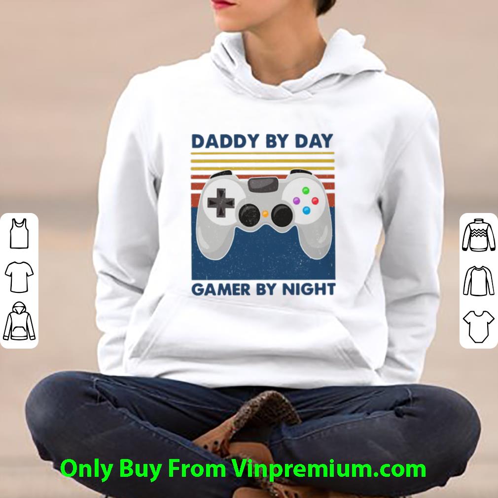 52a4fbe0 original vintage daddy by day gamer by night father s day shirt 4 - Original Vintage Daddy By Day Gamer By Night Father's Day shirt