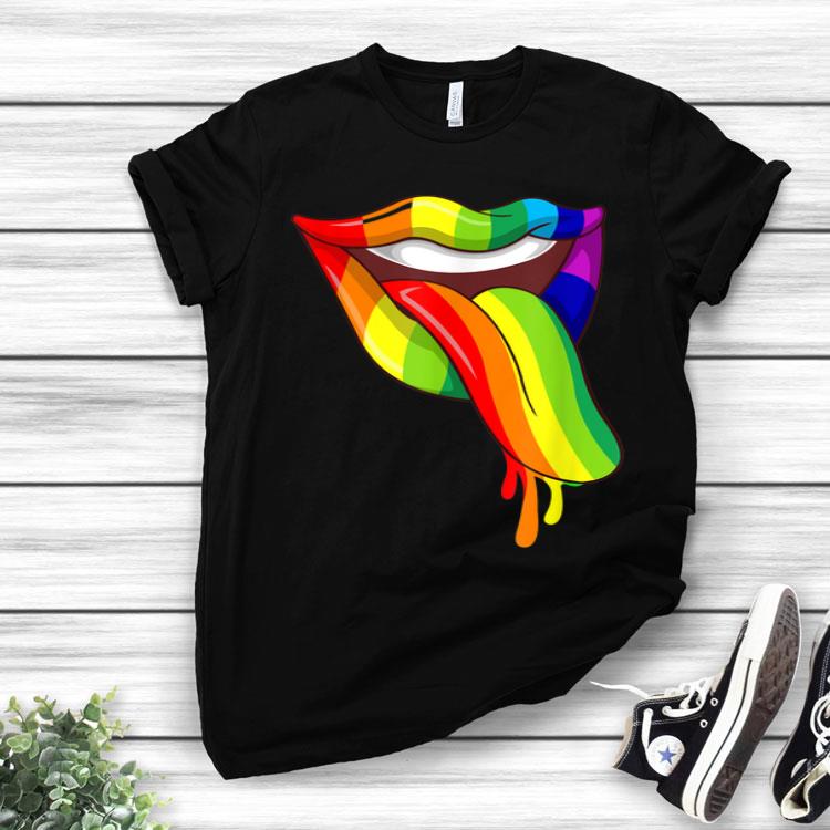 LGBT Tongue Lips Gay Pride Shirt