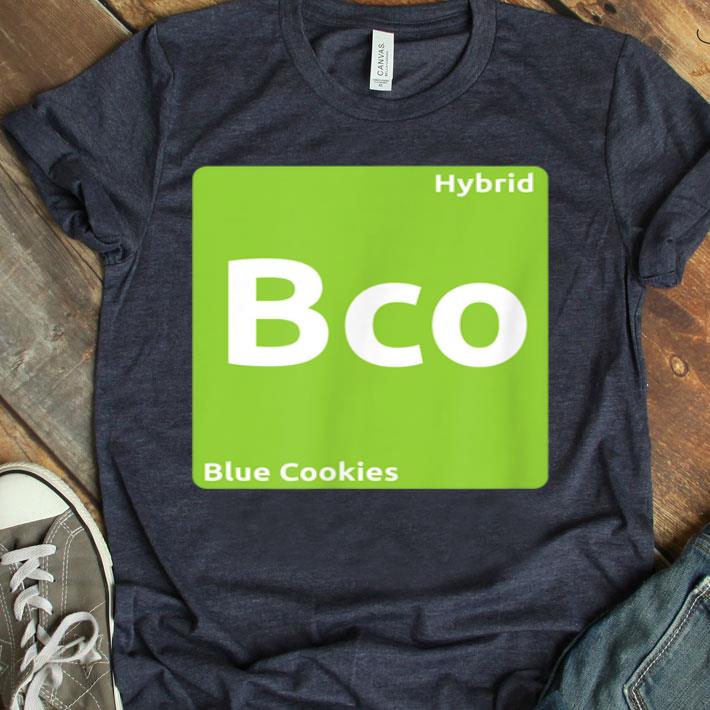 Blue Cookies Hybrid Cannabis Strain Periodic Table Shirt