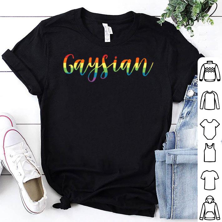Gaysian Gay Asian LGBT Pride Month Parade Outfit Gift Shirt