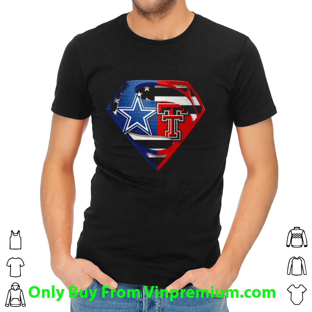 Premium Dallas Cowboys And Texas Tech Red Raiders Inside Superman shirt