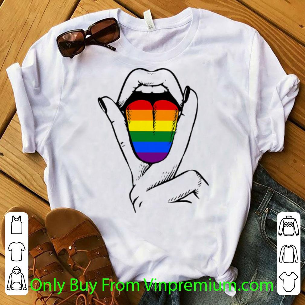 Top LGBT Lesbian Gay Tongue shirt